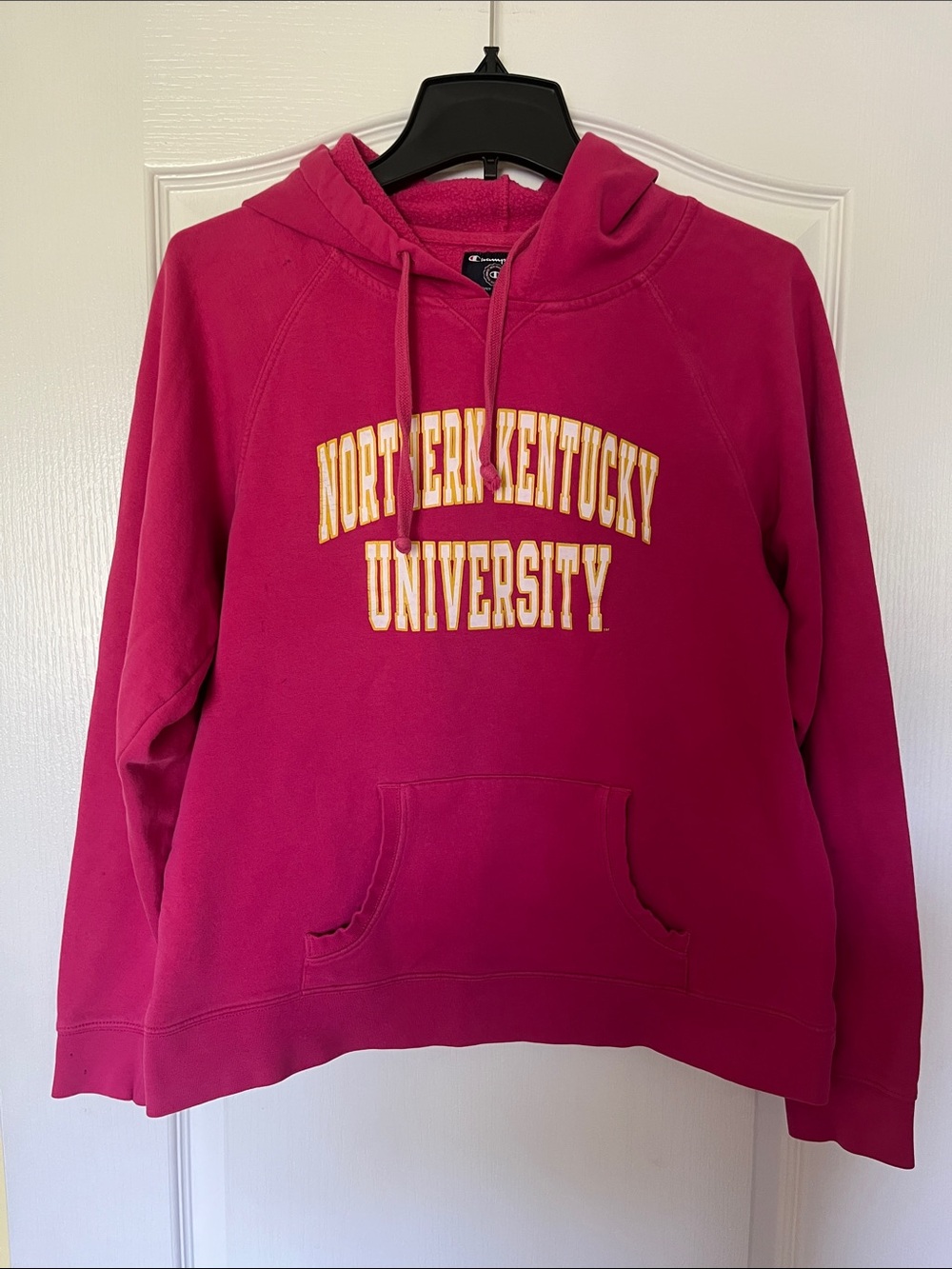 Champion Women's Fuchsia Northern Kentucky University Hoodie